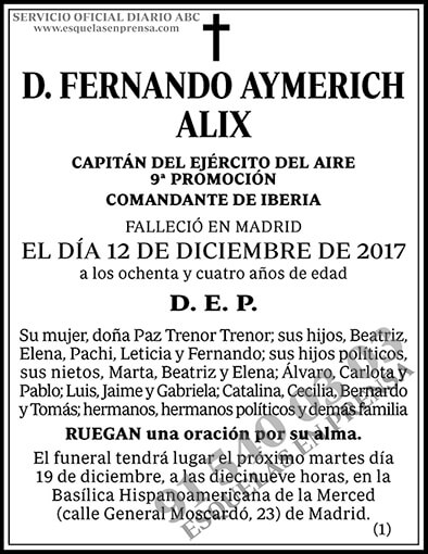 Fernando Aymerich Alix ESQUELAS ABC